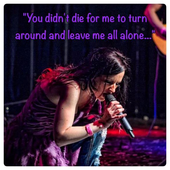 Photo by Chad Fenner of Concert Photos. Song lyric from "One of Those Days" by me :)